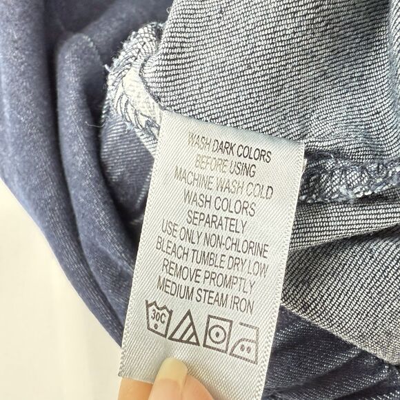 Woman Within Stretch Jeans Petite Size 16W Cotton, Polyester, Spandex Navy Blue - Picture 11 of 16